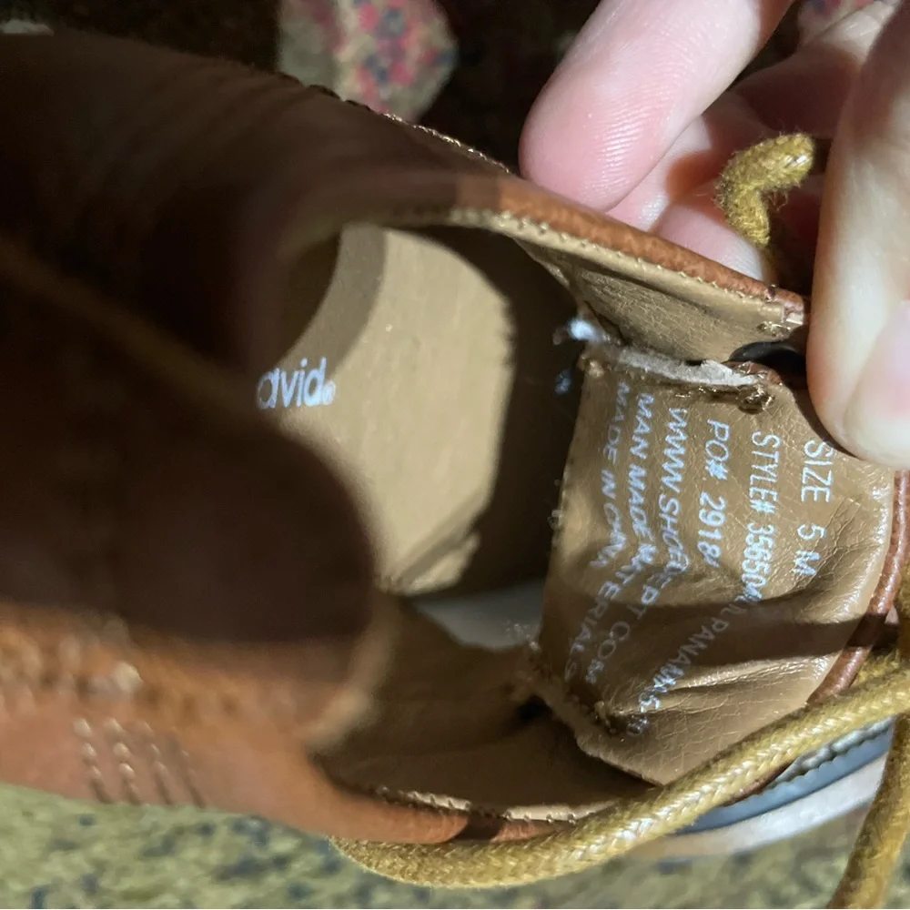 Like New Toddler Cognac‎ Robert David Panama Dress Shoe Size 5